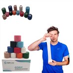 GSPMED 고품질 응집 탄성 붕대 수의사 랩 붕대 자체 접착 붕대 공장